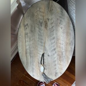 Spartina 449 Gold and Black Tassel Necklace